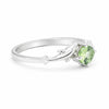 5.50 Ct. Green Amethyst Ring Round Cut 925 Sterling Silver Eternity Band Fine Gi