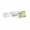 Amethyst Emerald Solitaire Gemstone Ring 3.30 Ct. 925 Sterling Silver Women Gift