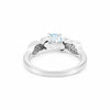 4.50 Ct. Aquamarine Round Solitaire Ring 925 Sterling Silver Valentine's Day Fin