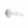 Blue Moissanite Solitaire Ring 6.50 Ct. Round Cut 925 Sterling Silver Stackable