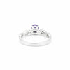 Round Cut Amethyst Ring 2.80 Ct. 925 Sterling Silver Eternity Band Gift for Her