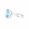 2.65 Ct. Topaz Square Cut Ring 925 Sterling Silver Women Fine Jewelry for Women