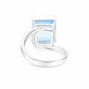 2.65 Ct. Topaz Square Cut Ring 925 Sterling Silver Women Fine Jewelry for Women