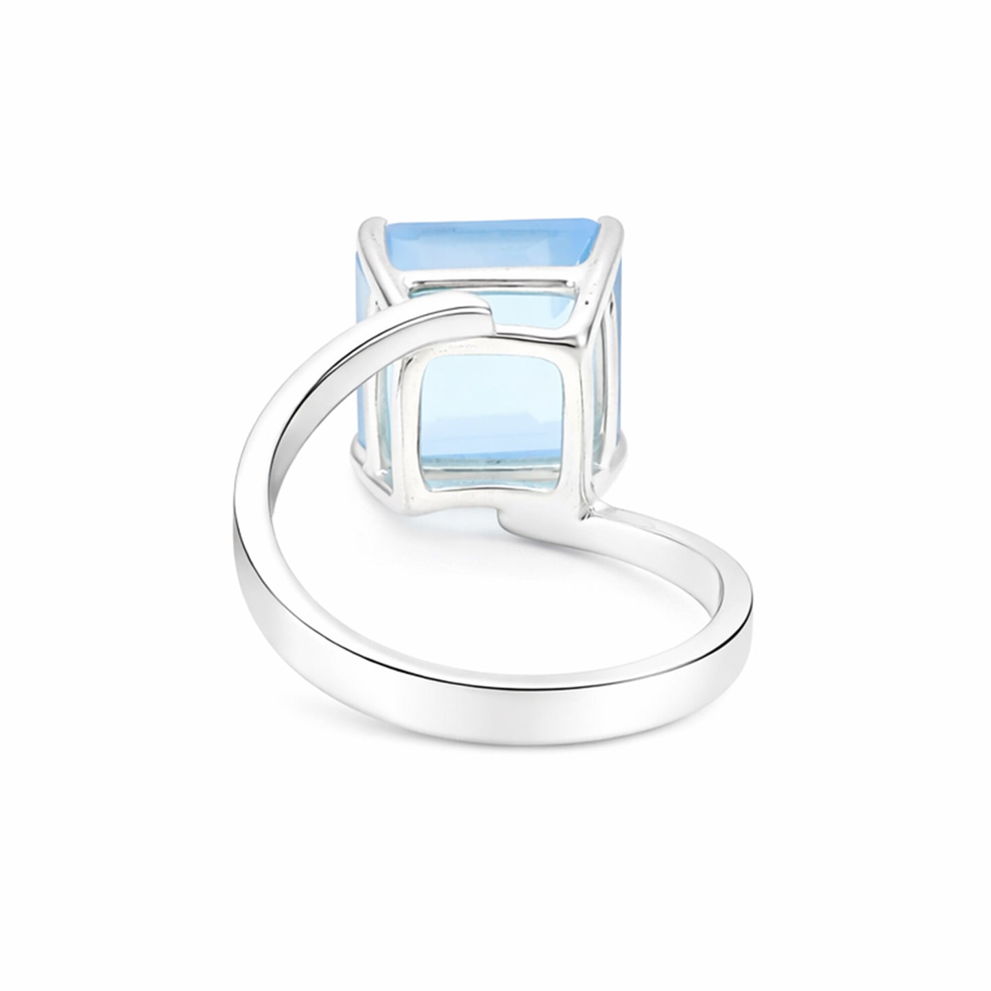 2.65 Ct. Topaz Square Cut Ring 925 Sterling Silver Women Fine Jewelry for Women