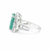 Emerald Gemstone Ring 1.85 Ct. Emerald Cut 925 Sterling Silver Mother's Day Gift