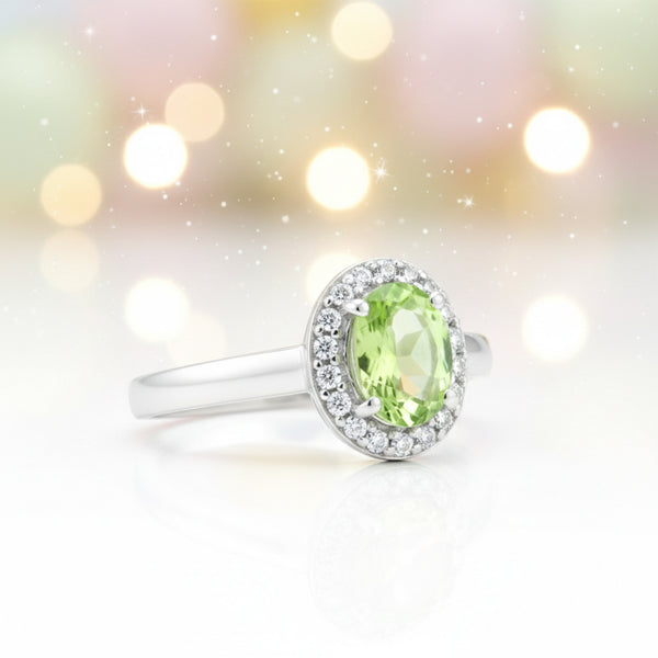Amethyst Oval Cut Ring 2.65 Ct. 925 Sterling Silver Gift for Her Women