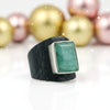 1.95 Ct. Emerald Emerald Solitaire Ring 925 Sterling Silver Anniversary Fine Jew