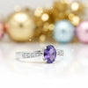 Amethyst Oval Cut 3.65 Ct. Gemstone Ring 925 Sterling Silver Women Gift