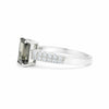 Brown Topaz Emerald Ring 1.24 Ct. 925 Sterling Silver Stackable Eternity Band Gi