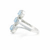 Aquamarine Round Cut Ring 3.78 Ct. 925 Sterling Silver Gift for Her Women