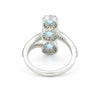 Aquamarine Round Cut Ring 3.78 Ct. 925 Sterling Silver Gift for Her Women