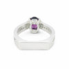 2.25 Ct. Purple Amethyst Ring Oval Cut 925 Sterling Silver Eternity Band Fine Gi