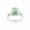 Emerald Oval Solitaire Gemstone Ring 2.45 Ct. 925 Sterling Silver Women Gift Her