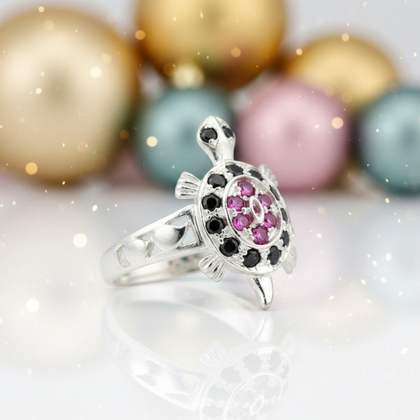 Pink Ruby Round Cut Solitaire Ring 2.28 Ct. 925 Sterling Silver Gift for Her