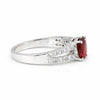 2.64 Ct. Ruby Round Solitaire Ring 925 Sterling Silver Anniversary Fine Jewelry