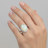 Opal Oval Cut 4.82 Ct. Gemstone Ring 925 Sterling Silver Women Gift for Women