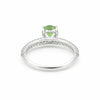 Oval Cut Purple Amethyst 5.00 Ct Ring in 925 Sterling Silver for Women