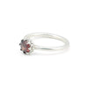 Jewelry Round Cut Red Garnet Ring in 925 Sterling Silver for Her Statement Piece