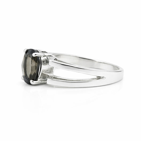 Brown Topaz 4.50 Ct Oval Cut Ring in 925 Sterling Silver Gift for Her Boho Style