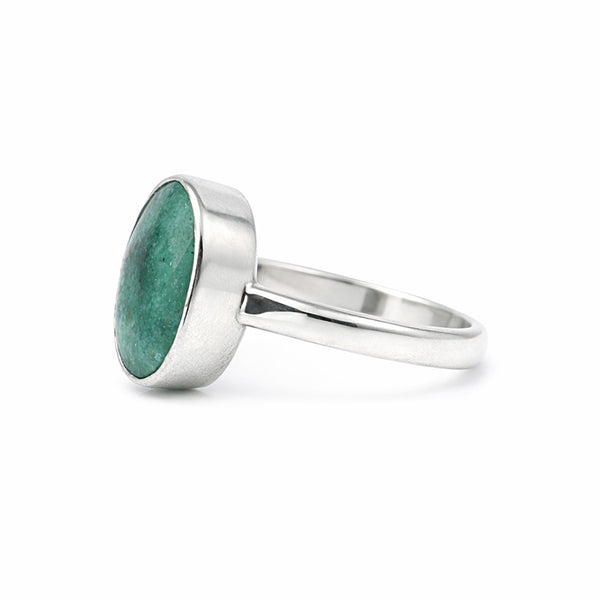 Certified Oval Cut Green Emerald 8.00 Ct Ring in 925 Sterling Silver for Women