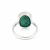 Certified Oval Cut Green Emerald 8.00 Ct Ring in 925 Sterling Silver for Women