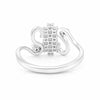 Certified Designer White Moissanite Round Ring in 925 Sterling Silver for Her
