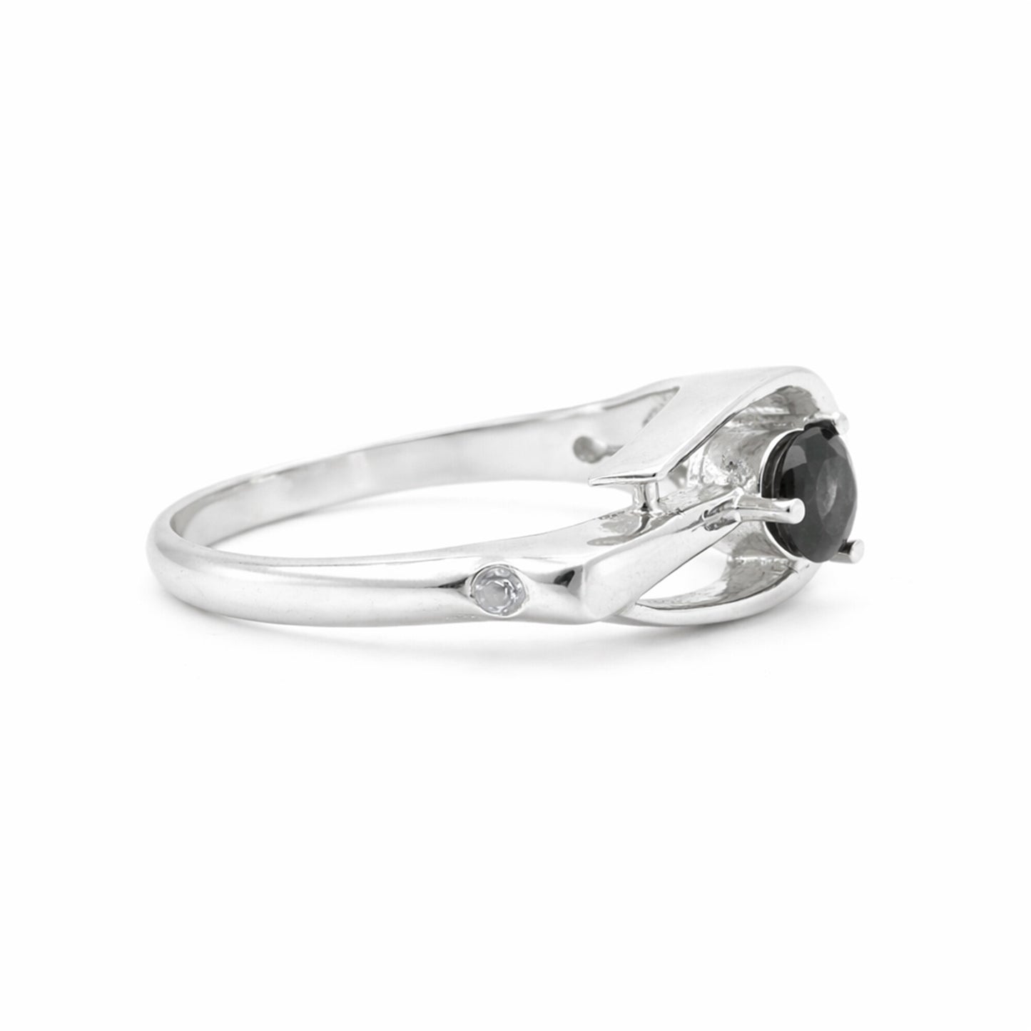 Certified Round Brown Topaz Ring in 925 Sterling Silver for Women Cocktail Style