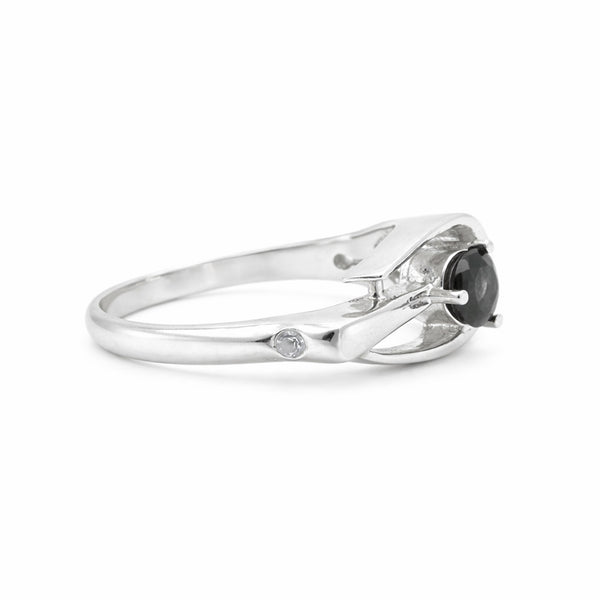 Certified Round Brown Topaz Ring in 925 Sterling Silver for Women Cocktail Style