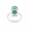Certified Oval Cut Green Emerald 3.50 Ct Ring in 925 Sterling Silver for Women