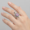 Round Cut Ruby Ring in 925 Sterling Silver 5.00 Ct Pink for Anniversary