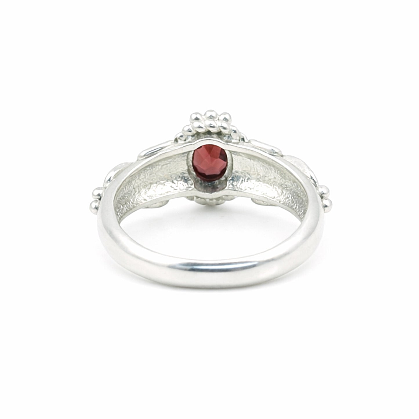 Red Garnet 6.00 Ct Ring in 925 Sterling Silver Jewelry for Engagement Boho Style