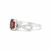 Red Ruby Oval Cut Ring 3.50 Ct in 925 Sterling Silver for Engagement Chic Design
