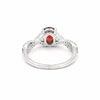 Red Ruby Oval Cut Ring 3.50 Ct in 925 Sterling Silver for Engagement Chic Design