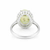 Oval Cabochon White Fire Opal Ring Crafted in 925 Sterling Silver for Her