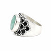 Green Emerald Ring Oval Cut 7.50 Ct 925 Sterling Silver Gift for Her Chic Design