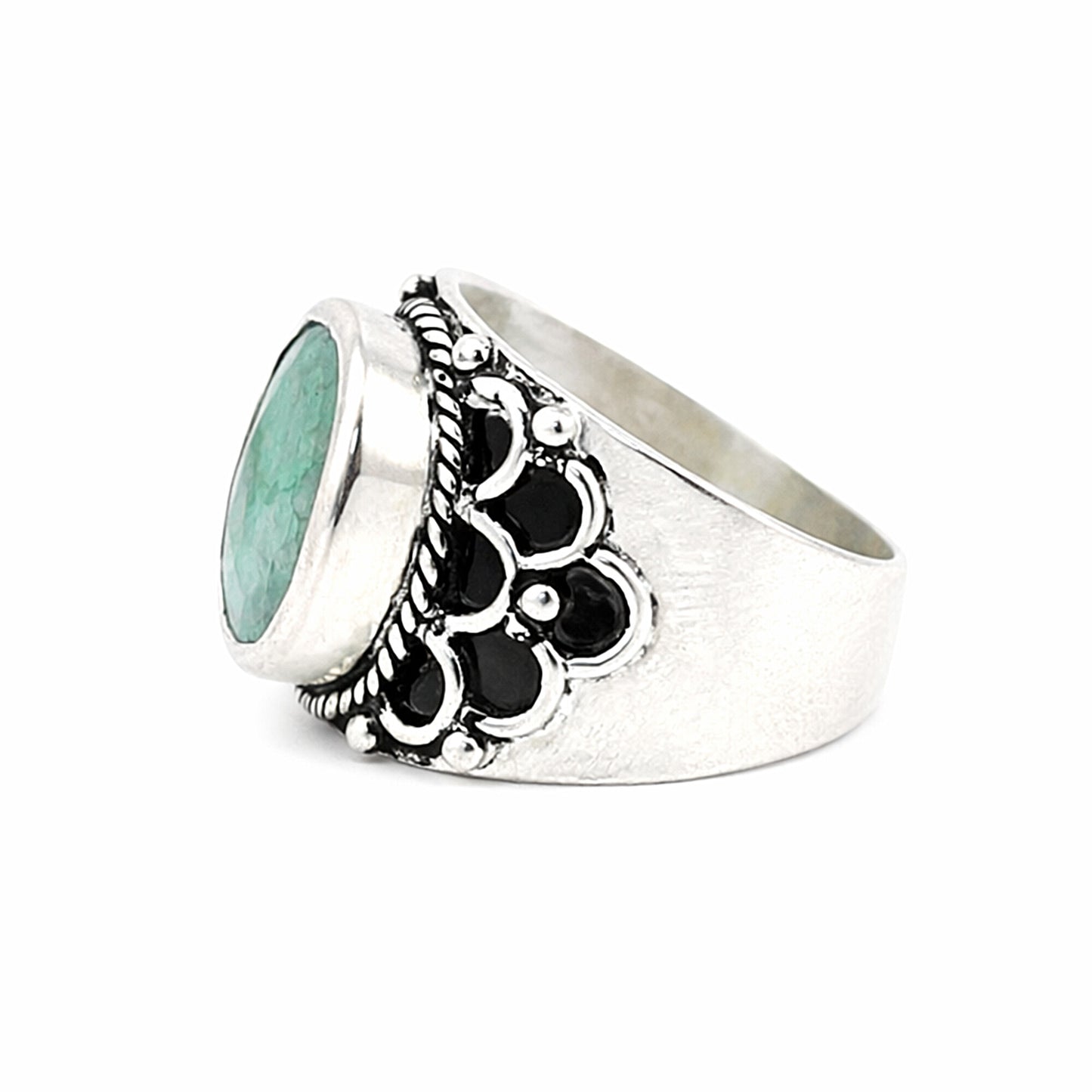 Green Emerald Ring Oval Cut 7.50 Ct 925 Sterling Silver Gift for Her Chic Design