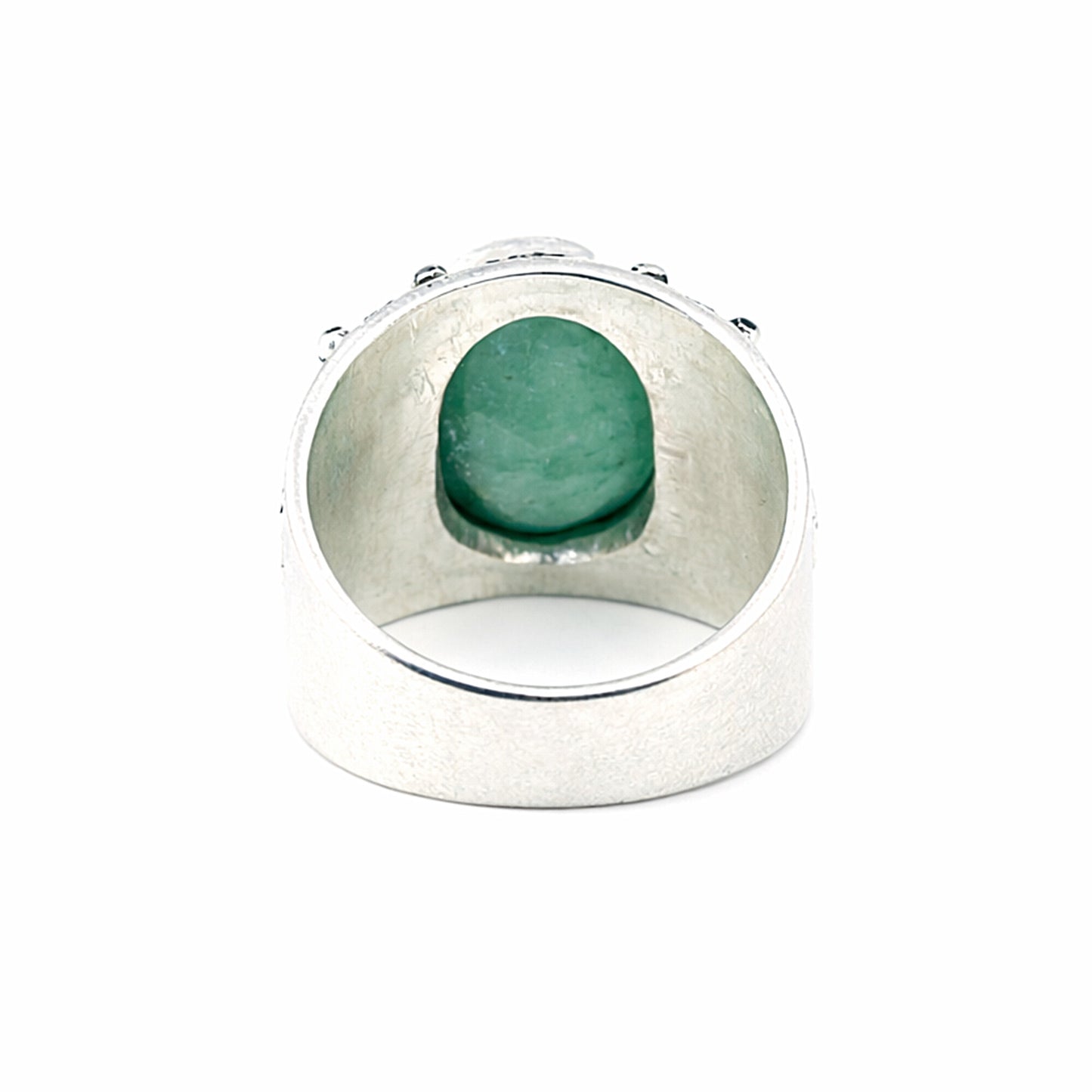 Green Emerald Ring Oval Cut 7.50 Ct 925 Sterling Silver Gift for Her Chic Design