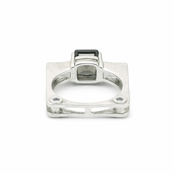 6.50 Ct Brown Topaz Princess Ring in 925 Sterling Silver for Her Trendy Pick
