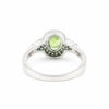 Fine Jewelry Green Amethyst Ring Oval Cut in 925 Sterling Silver for Anniversary