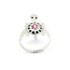 Round Cut Ruby Ring in 925 Sterling Silver 2.00 Ct Pink for Engagement