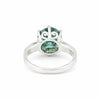 Blue Moissanite Ring 4.85 Ct Round Cut 925 Sterling Silver for Wedding
