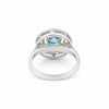 Round Blue Aquamarine Ring Crafted in 925 Sterling Silver for Her Everyday Wear
