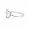 Everyday Wear Black Moissanite Round Ring in 925 Sterling Silver for Anniversary