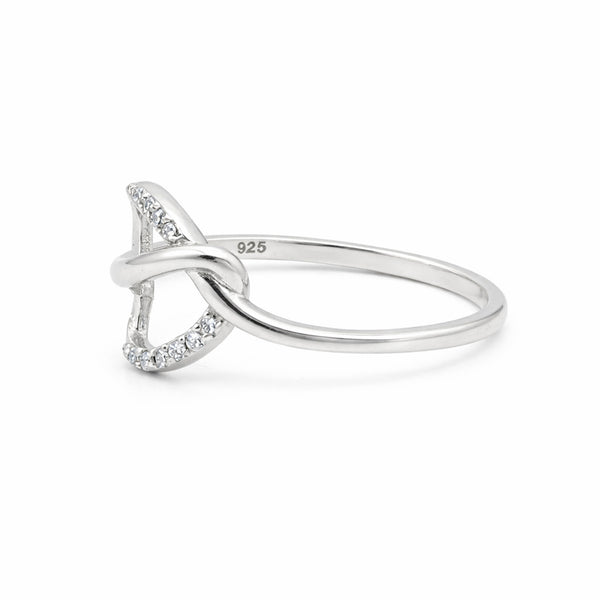 Everyday Wear Black Moissanite Round Ring in 925 Sterling Silver for Anniversary