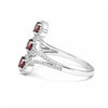 Red Garnet 3.50 Ct Round Cut Ring in 925 Sterling Silver for Wedding Chic Design