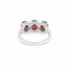 Red Garnet Ring Oval Cut 2.50 Ct 925 Sterling Silver for Her Trendy Pick