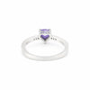Certified Heart Purple Amethyst Ring in 925 Sterling Silver for Women Boho Style
