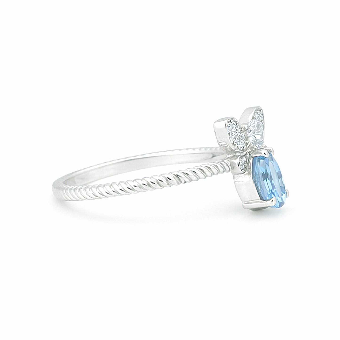 Certified Blue Aquamarine Oval Ring Crafted in 925 Sterling Silver Gift for Her
