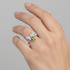 Certified Oval Cut Green Amethyst 4.80 Ct Ring in 925 Sterling Silver for Women