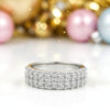 Certified Solitaire Black Moissanite Round Ring in 925 Sterling Silver